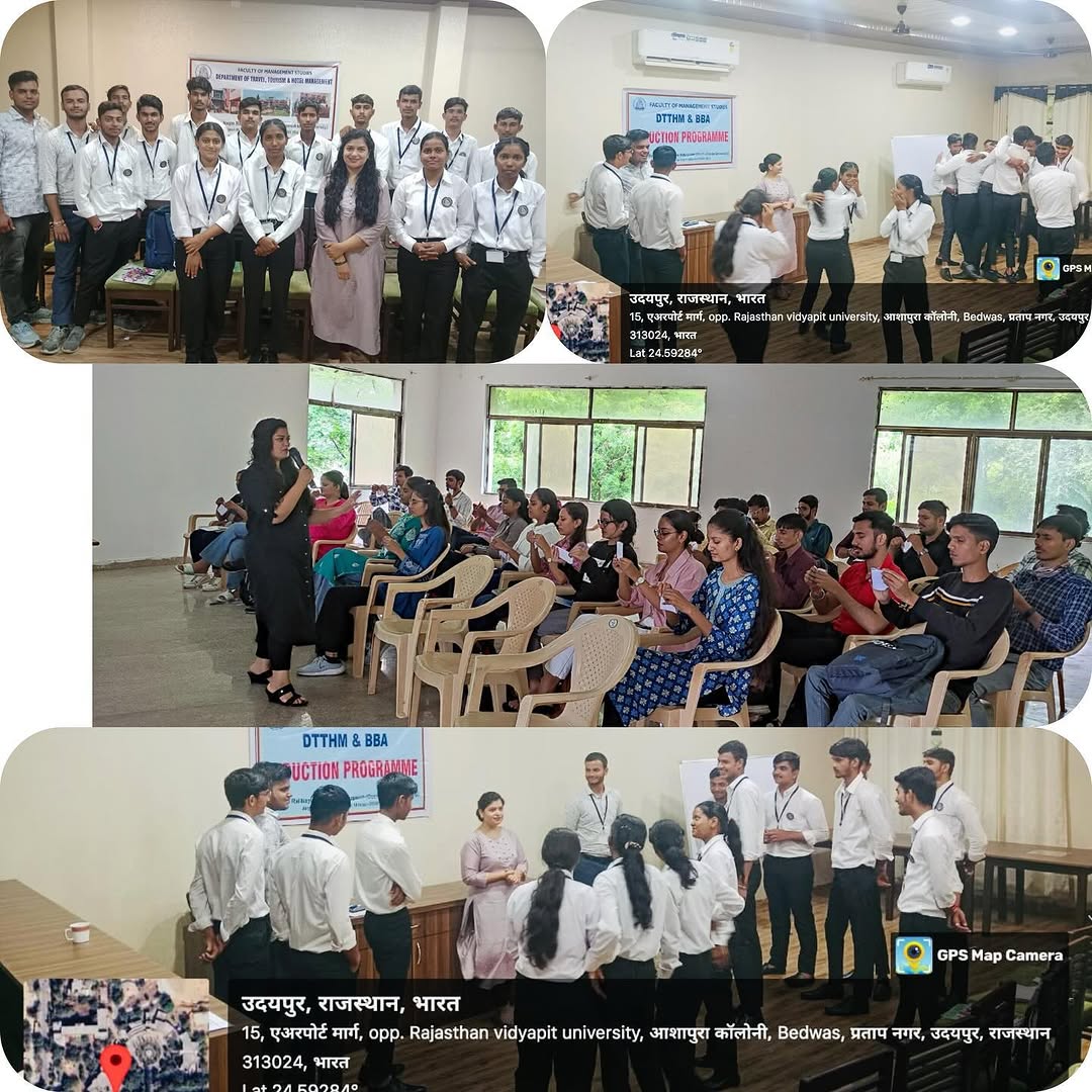 I conducted a series of sessions during the induction program for BBA students from FMS, Vidyapeeth and pacific college udaipur.It was an honor to share insights with the new BBA students and be a part of their academic journey’s beginning.