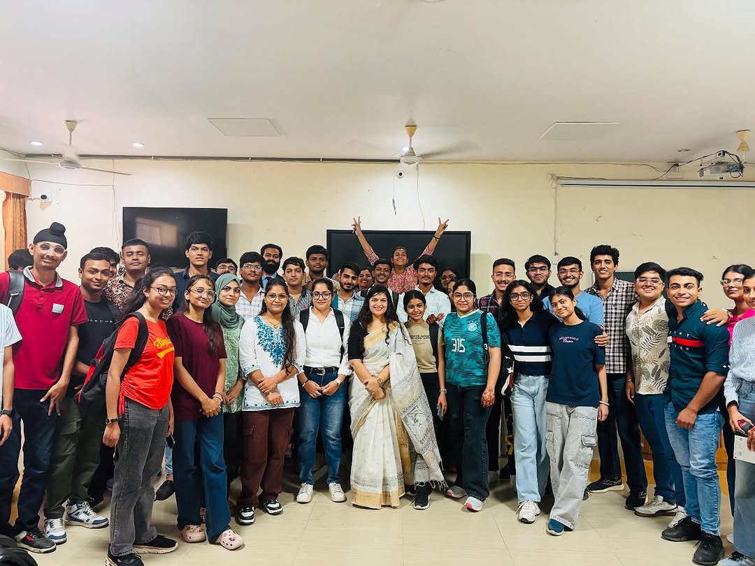 It was a day filled with diverse events and emotions—welcoming the new students during their orientation, feeling genuinely excited for the journey ahead of them; bidding farewell in the last class of the second-semester students, with a touch of sadness; and ending the day on a patriotic note in a Kavyagoshti in honor of 15th August.