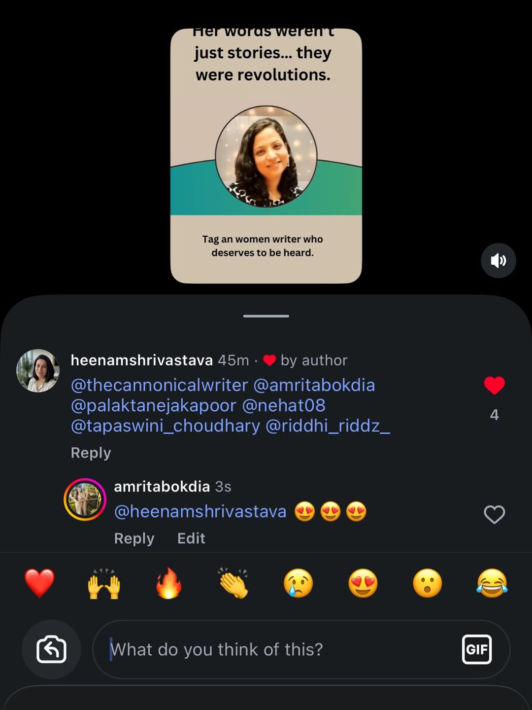 Sometimes, you don’t realize the impact your words create… until someone reminds you. Thank you so much @heenamshrivastava 

Grateful to be tagged among voices that inspire, express, and create change.
Because writing, for me, has never been just about words—
it’s about connection, emotion, and meaning. 

To everyone who reads, relates, and resonates—this journey is ours.

Let’s keep expressing. Let’s keep inspiring. 

#Gratitude #WomenWhoInspire #Expression #VoiceMatters #AMBConsulting KeepWriting
